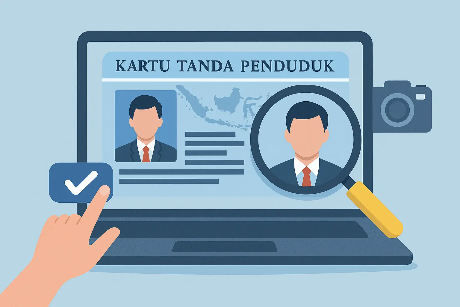Ilustrasi foto KTP