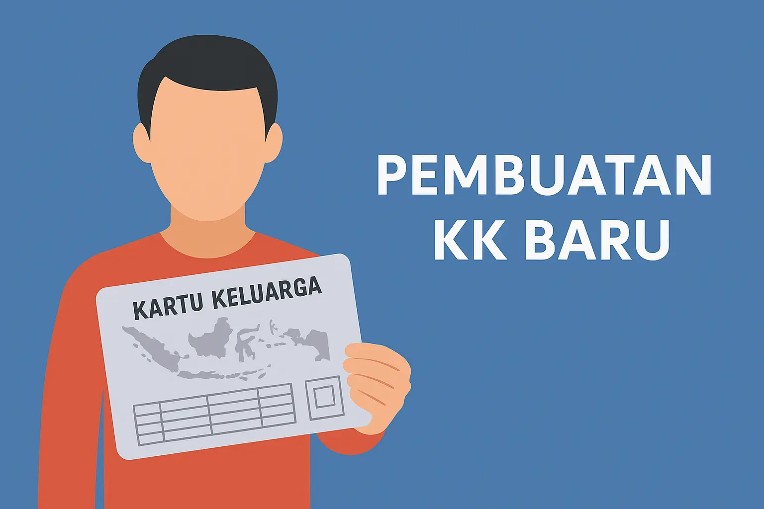 Ilustrasi pembuatan Kartu Keluarga baru