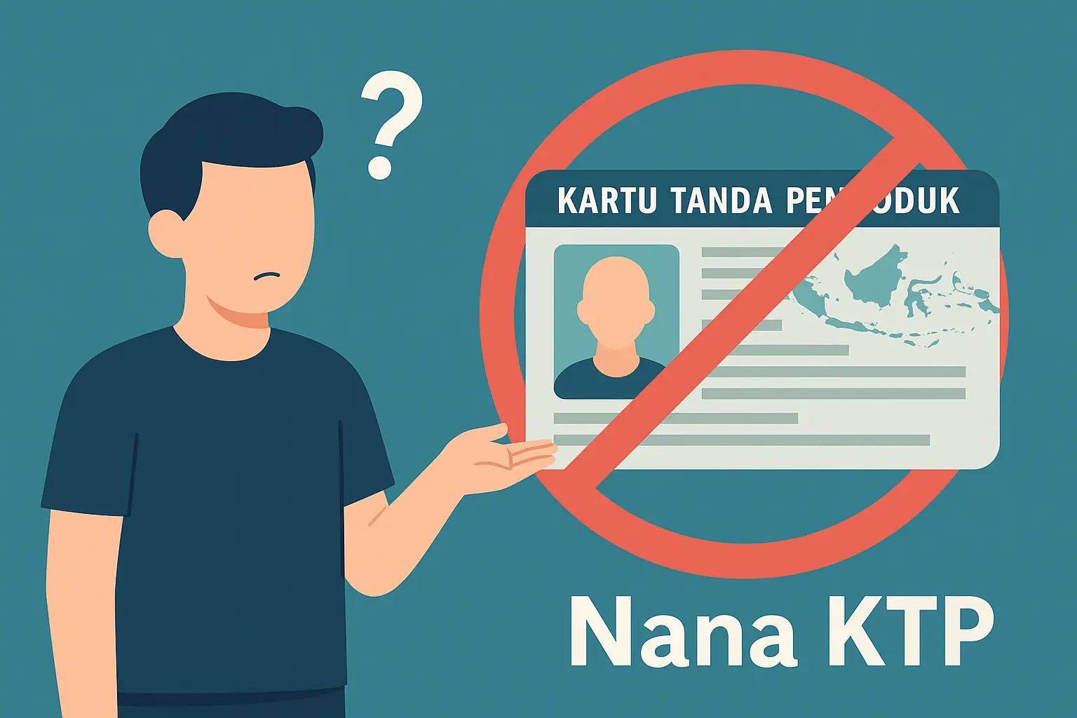 Ilustrasi solusi tanpa KTP