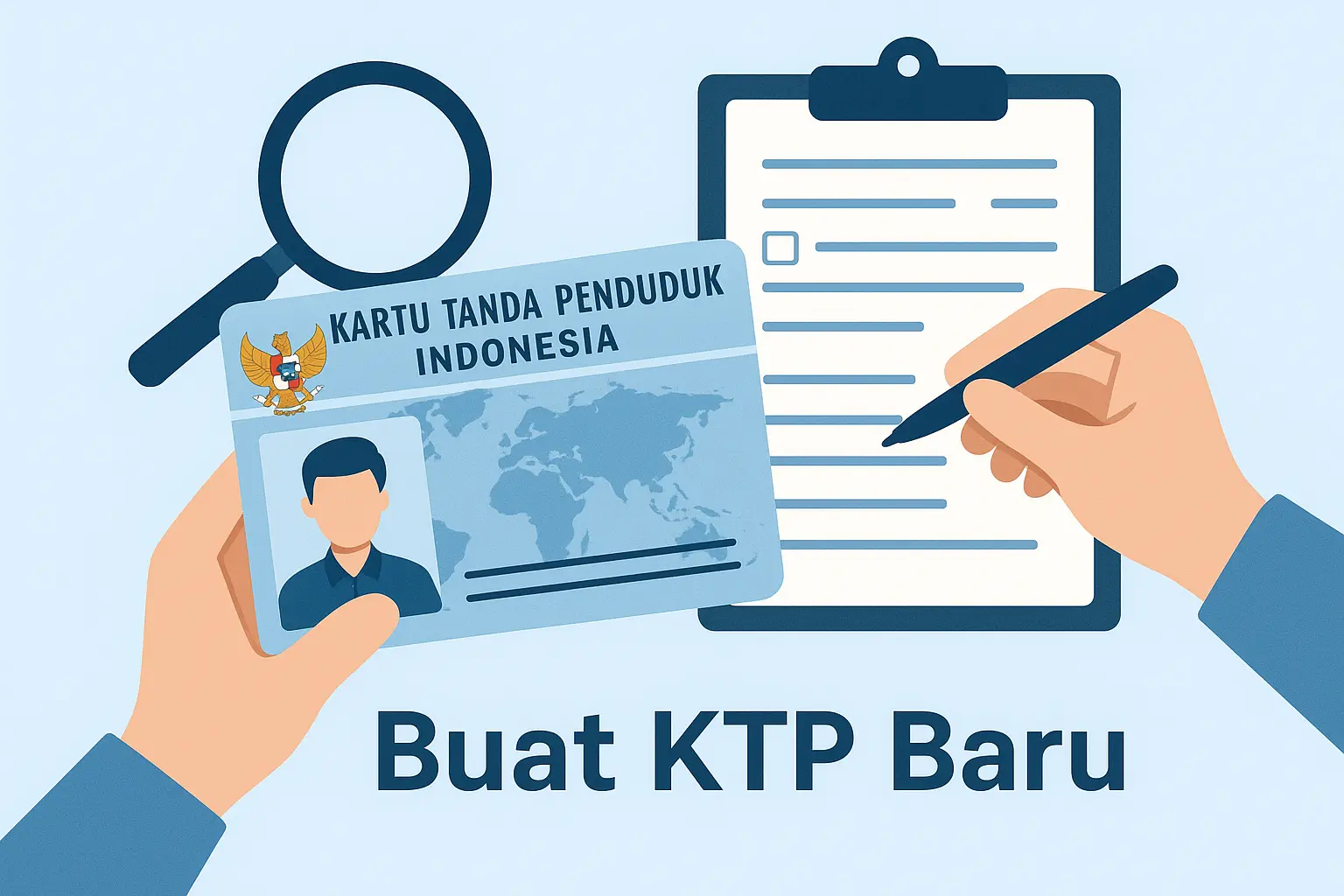 Ilustrasi pembuatan KTP baru